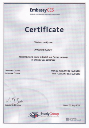 English as Foreign Language Embassy CES