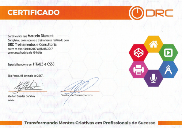 HTML5 e CSS3 DRC