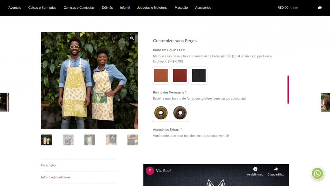 eCommerce Gerenciável WordPress WooCommerce Fardas Guará Tela 03