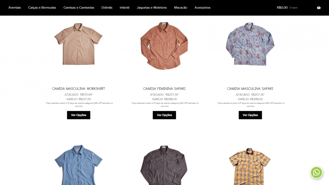 eCommerce Gerenciável WordPress WooCommerce Fardas Guará Tela 04