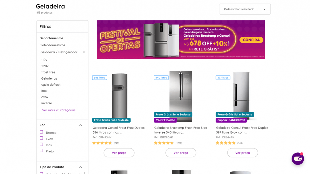 Marketplace VTEX Compra Certa Whirlpool Tela 04