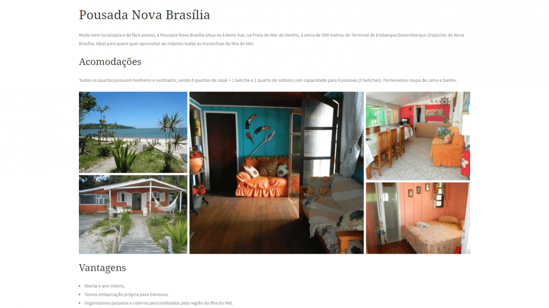 Site Institucional e Blog Gerenciável WordPress Barcos Ilha do Mel Tela 05