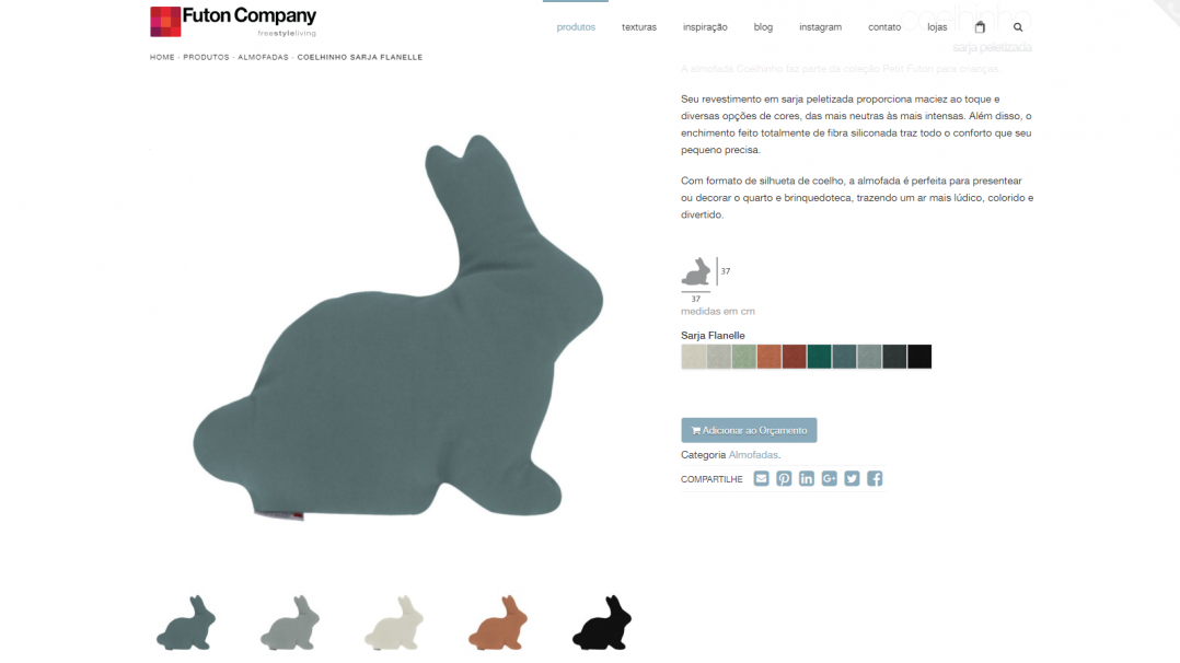 Site Comercial Gerenciável WordPress Futon Company Tela 03