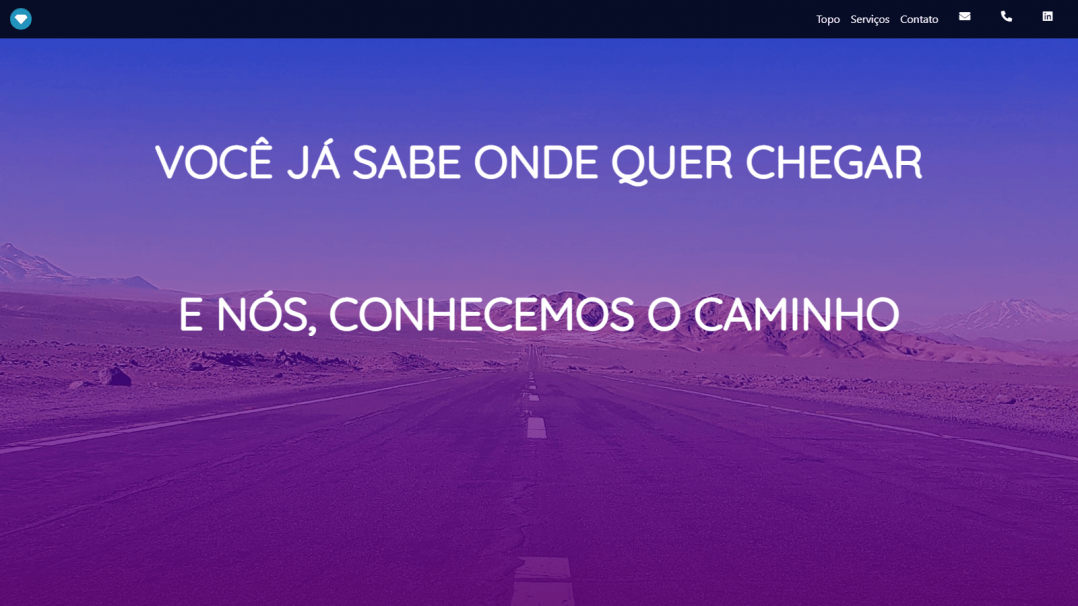 Site Institucional Single Page Djament Tela 01